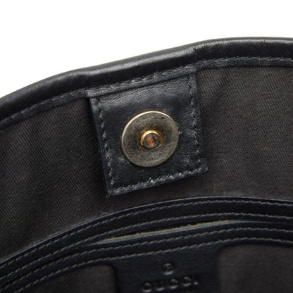 Gucci Black Gray Pvc Leather Tote Bag (Pre-Owned)