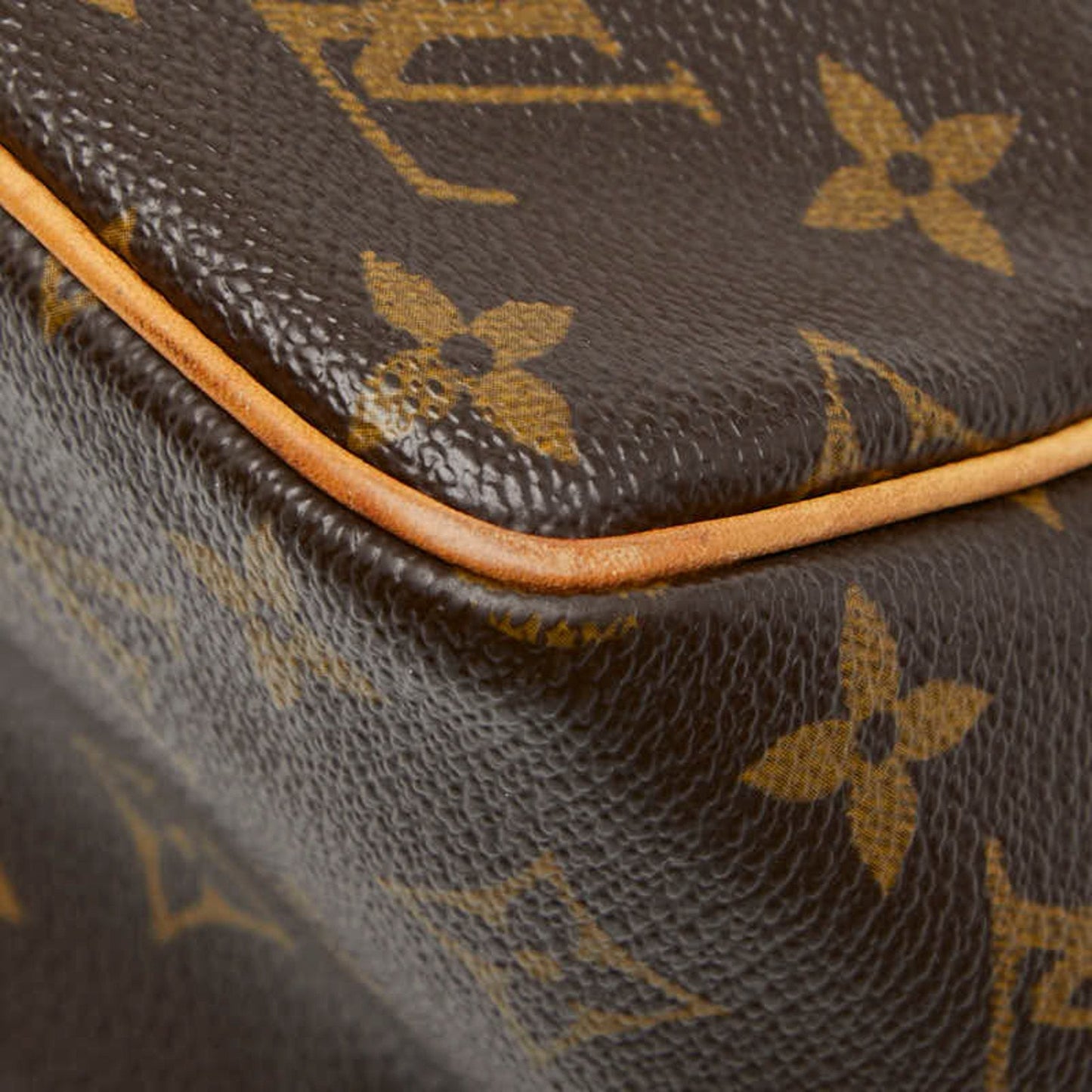 Louis Vuitton Brown Pvc Leather Handbag (Pre-Owned)