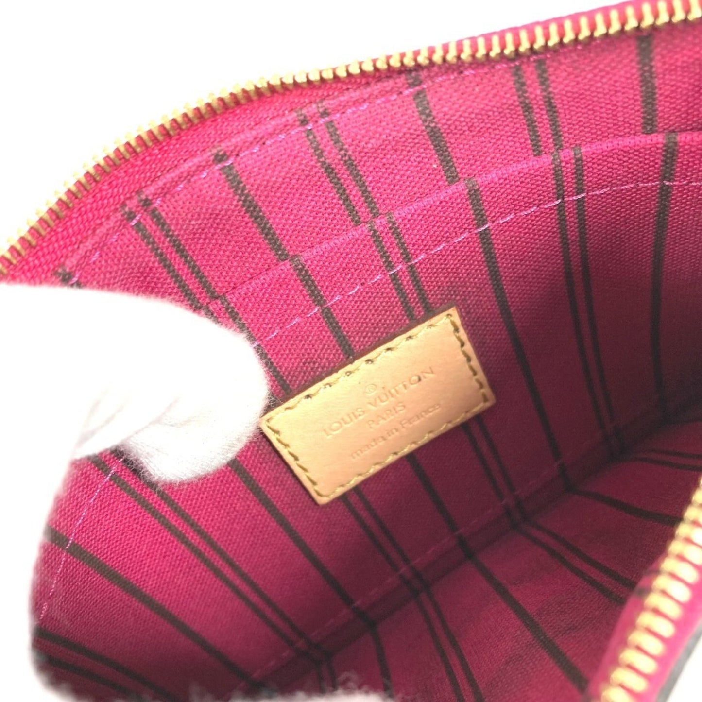 Louis Vuitton Brown Monogram Pink Monogram Clutch Bag Pouch (Pre-Owned)