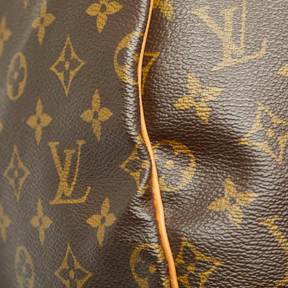 Louis Vuitton Brown Pvc Leather Boston Bag (Pre-Owned)