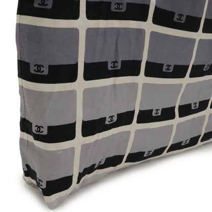 Chanel Matelasse Black Gray Cotton Nylon Eco-Bag Tote Bag (Pre-Owned)