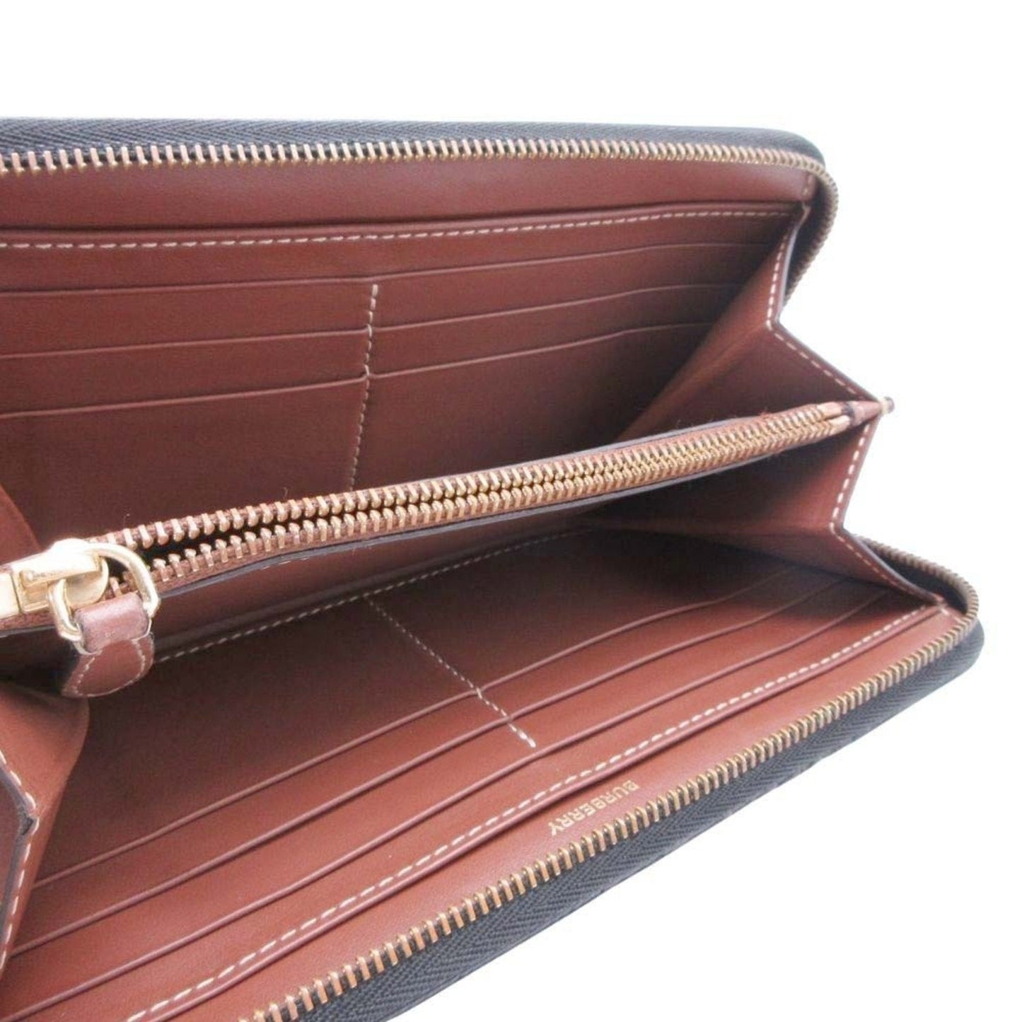 Burberry Beige Black Coin Purse/Coin Case (Pre-Owned)