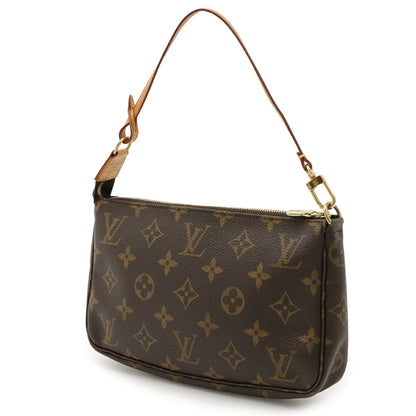 Louis Vuitton Brown Pvc Handbag Pochette Pouch (Pre-Owned)