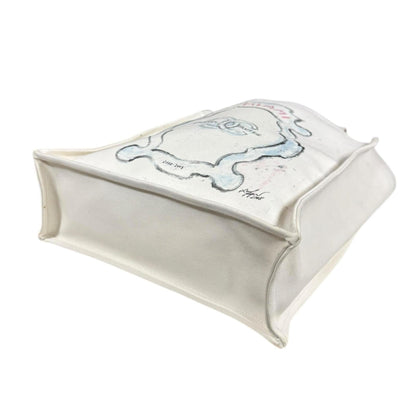 Chanel White Canvas Tote Bag (Pre-Owned)