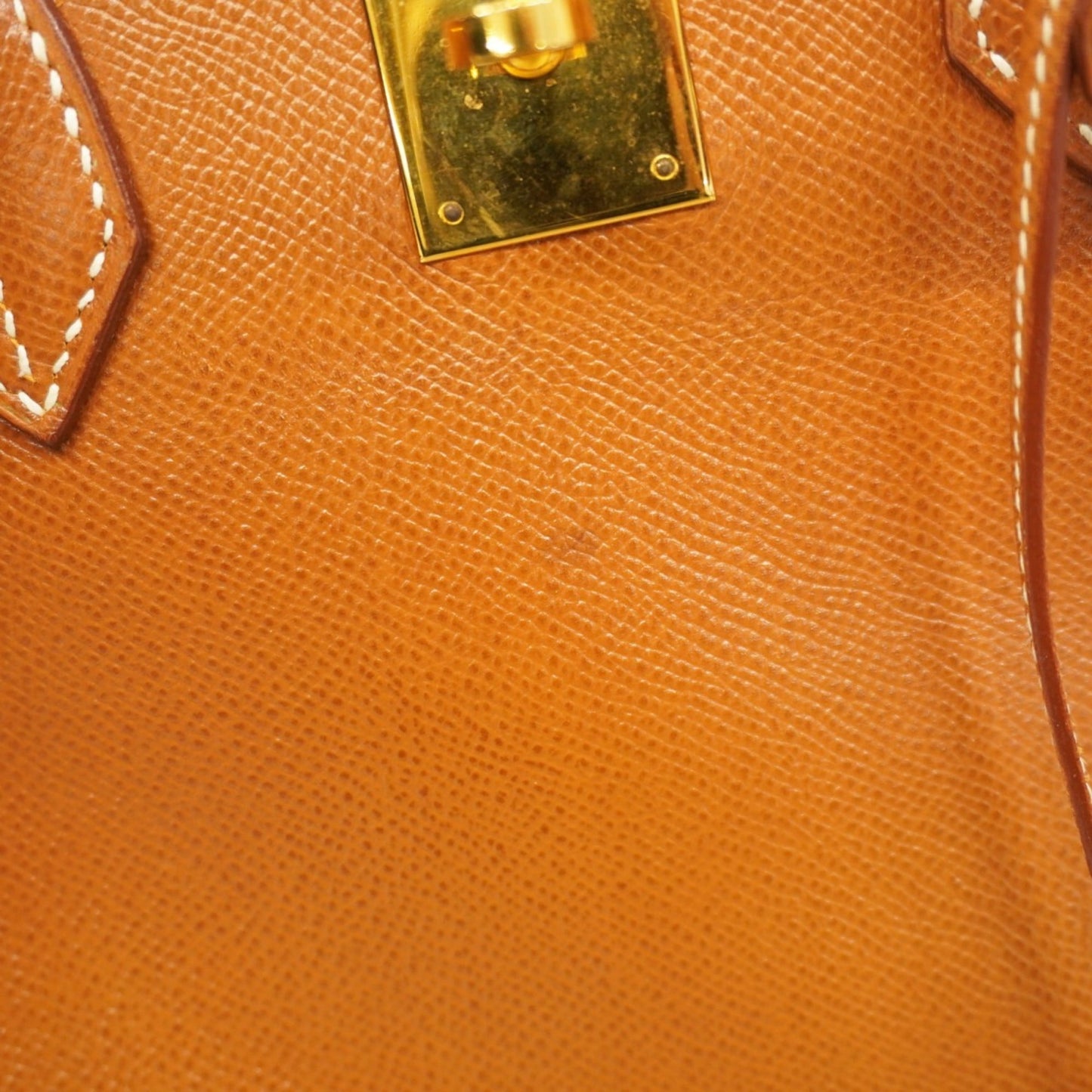 Hermes Gold Courchevel Leather Handbag (Pre-Owned)