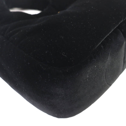 Prada Black Velvet Handbag Shoulder Bag (Pre-Owned)