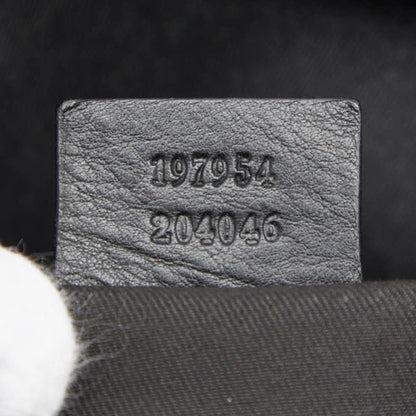 Gucci Black Gray Pvc Leather Tote Bag (Pre-Owned)