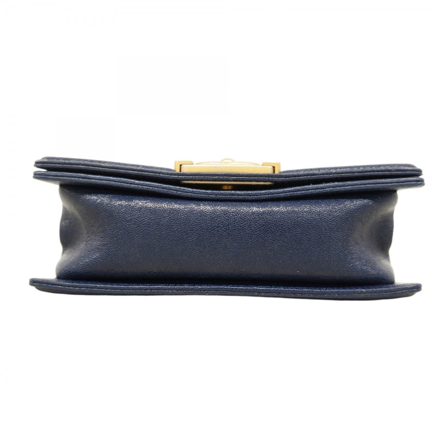 Chanel Navy Grained Calfskin Shoulder Bag (Pre-Owned)