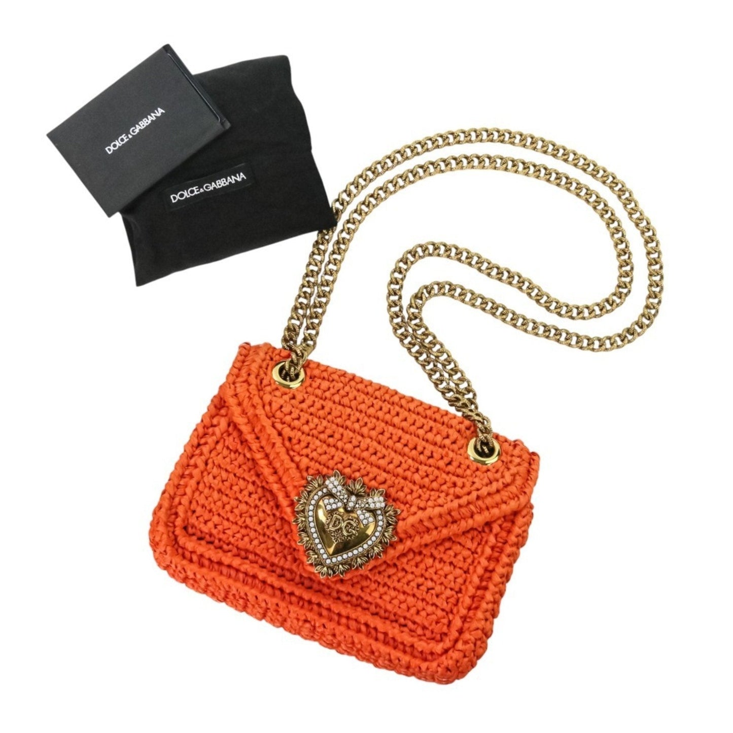 Dolce & Gabbana Orange Shoulder Bag (Pre-Owned)