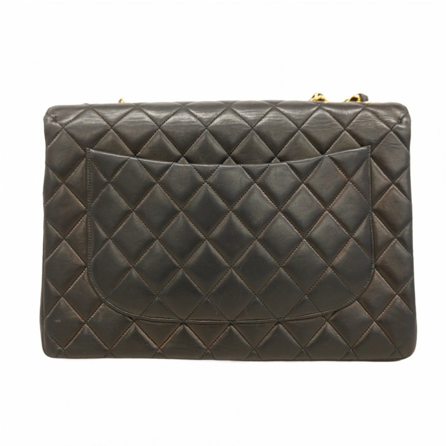 Chanel Black Leather Shoulder Bag (Pre-Owned)