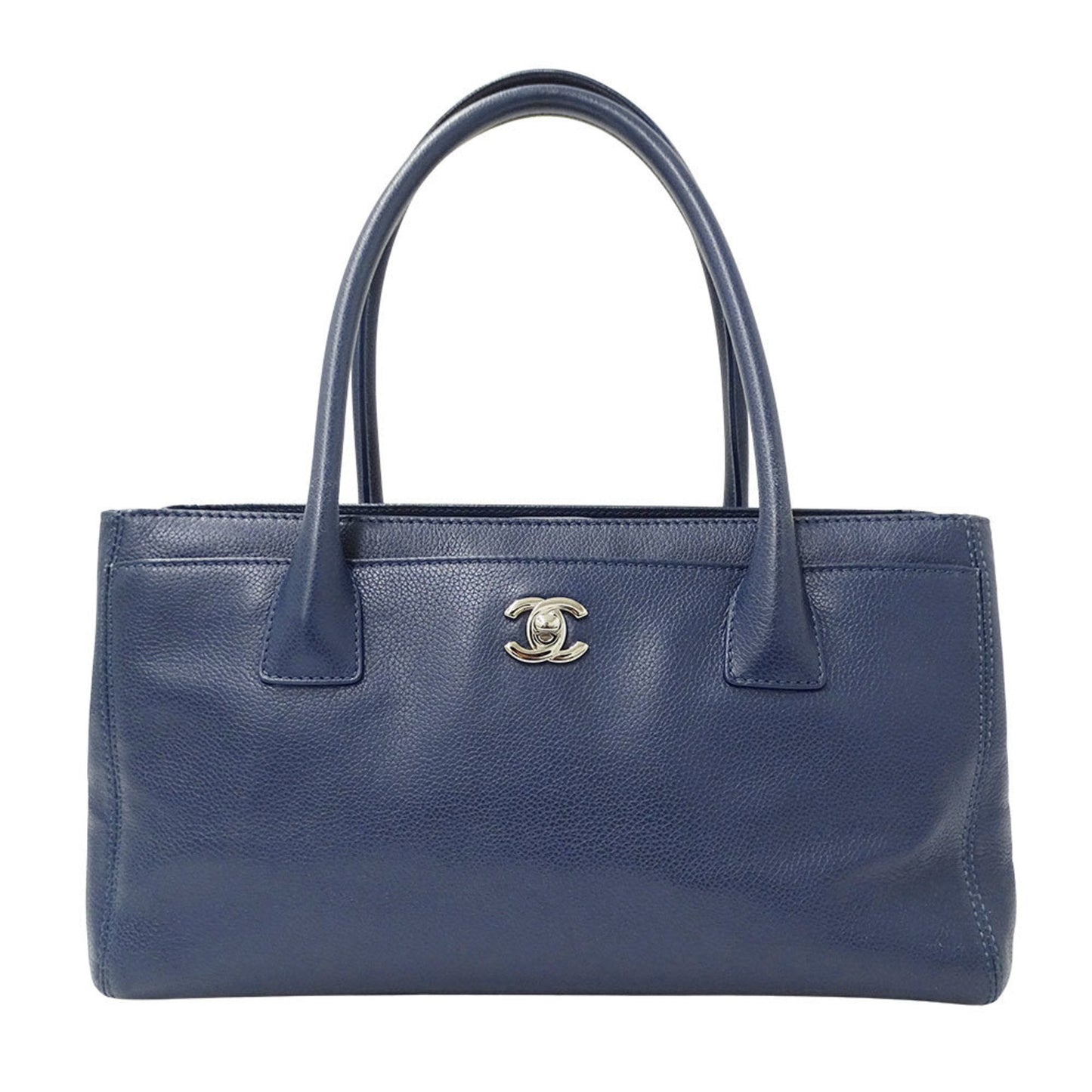 Chanel Blue Leather Tote Bag (Pre-Owned)