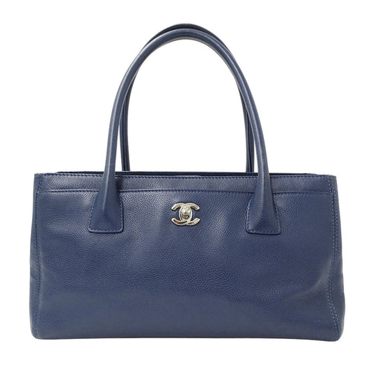 Chanel Blue Leather Tote Bag (Pre-Owned)