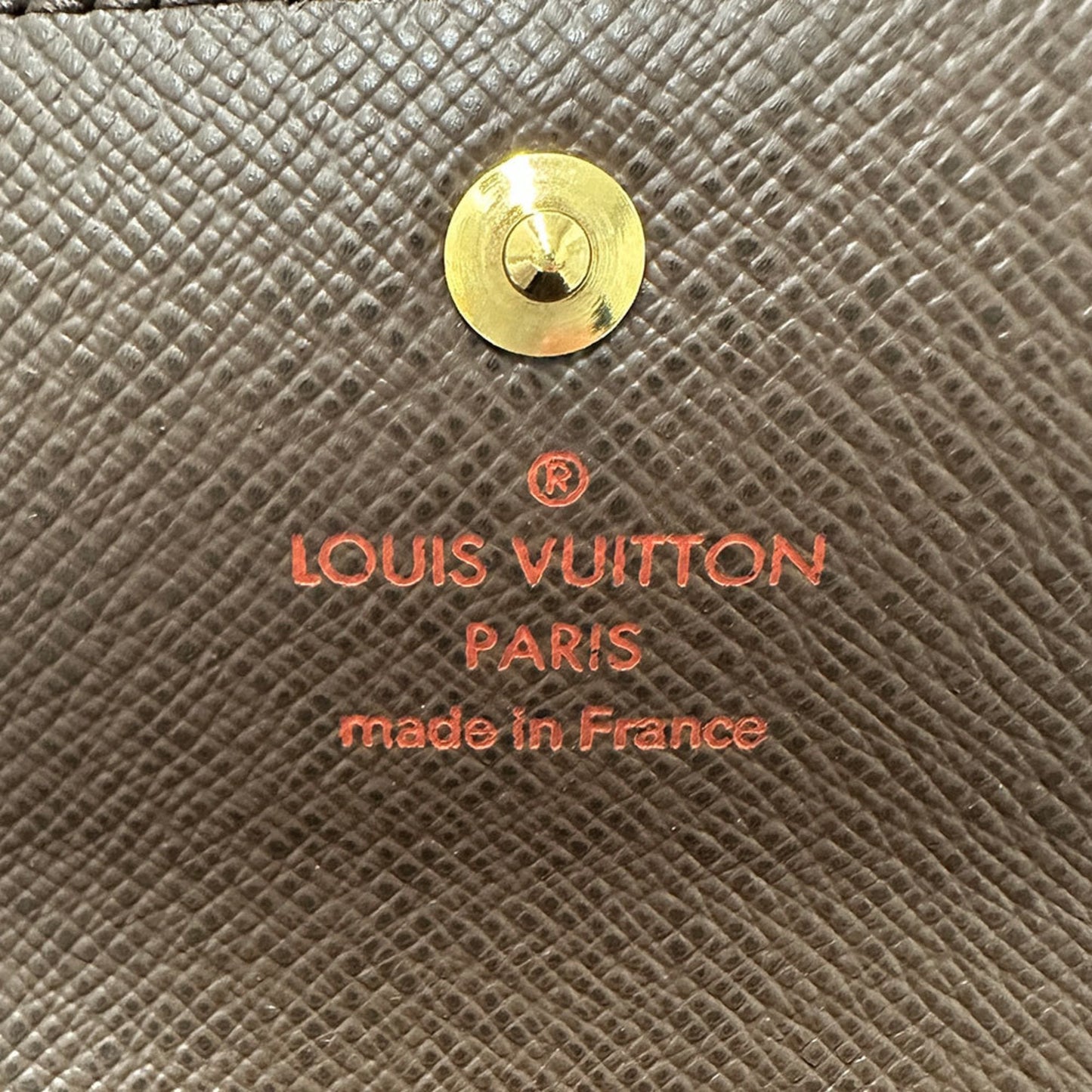 Louis Vuitton Damier Canvas Ebene Damier Canvas Coin Purse/Coin Case (Pre-Owned)