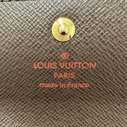 Louis Vuitton Damier Canvas Ebene Damier Canvas Coin Purse/Coin Case (Pre-Owned)