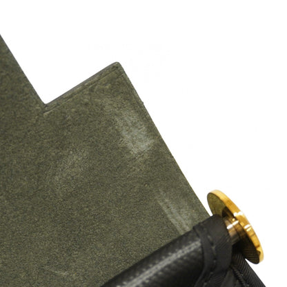 Hermes Black Toile H Handbag (Pre-Owned)