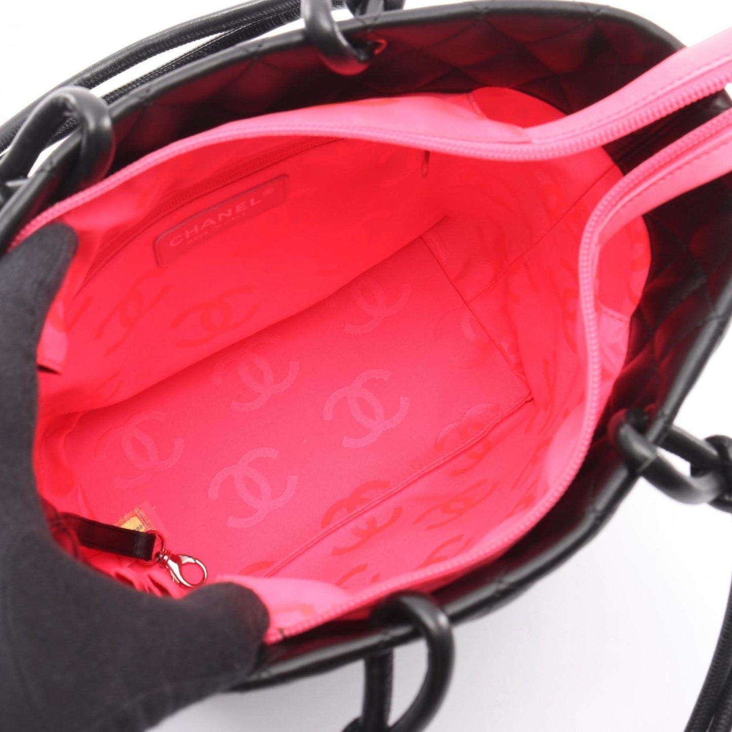 Chanel Black Leather Tote Bag (Pre-Owned)