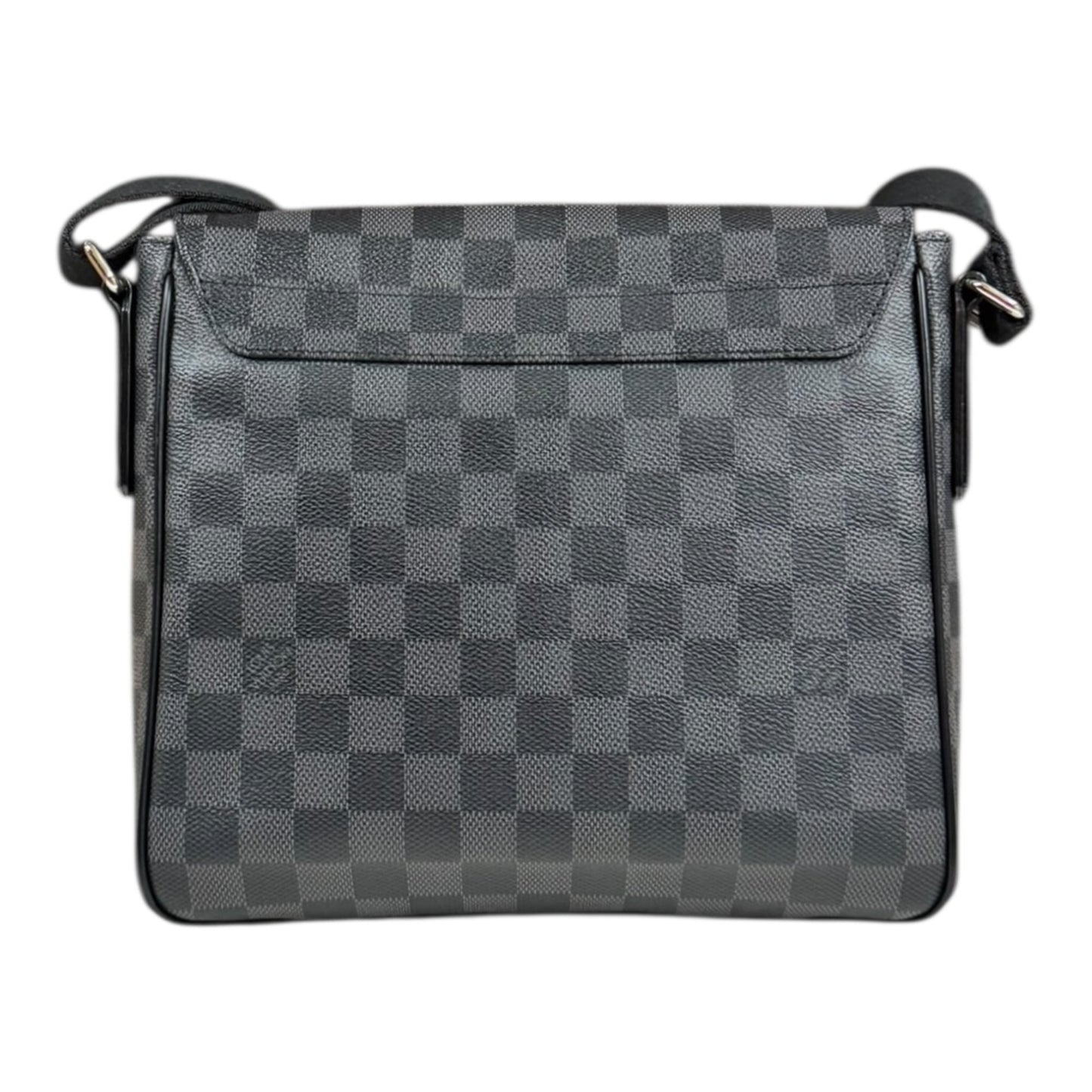 Louis Vuitton Black Gray Damier Graphite Shoulder Bag (Pre-Owned)