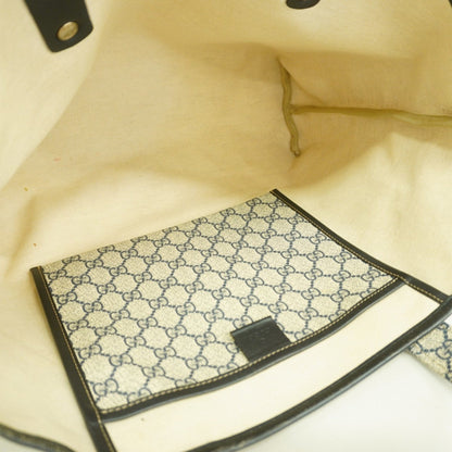 Gucci Navy Pvc Tote Bag (Pre-Owned)