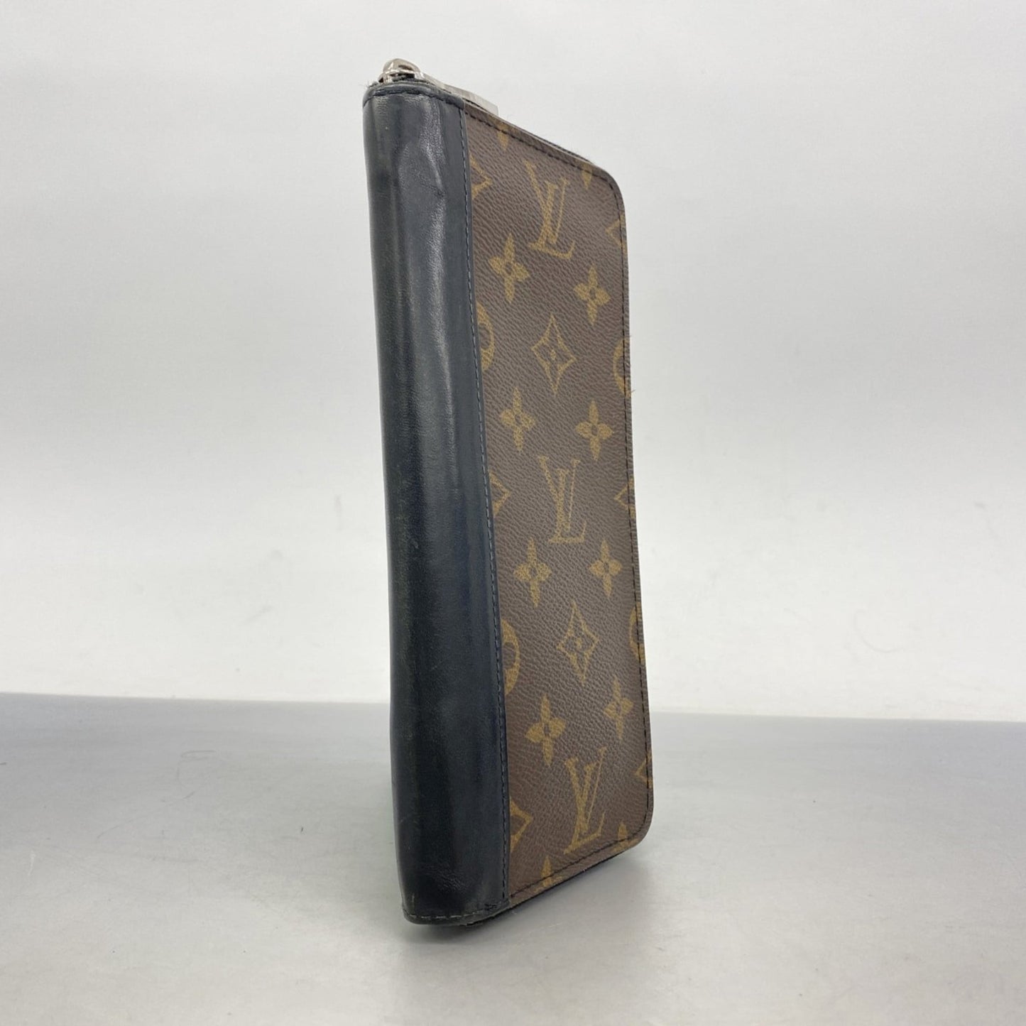 Louis Vuitton Black Brown Long Wallet (Bi-Fold) (Pre-Owned)