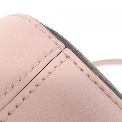 Louis Vuitton Marron Rose Poudre Coated Canvas Leather Shoulder Bag (Pre-Owned)