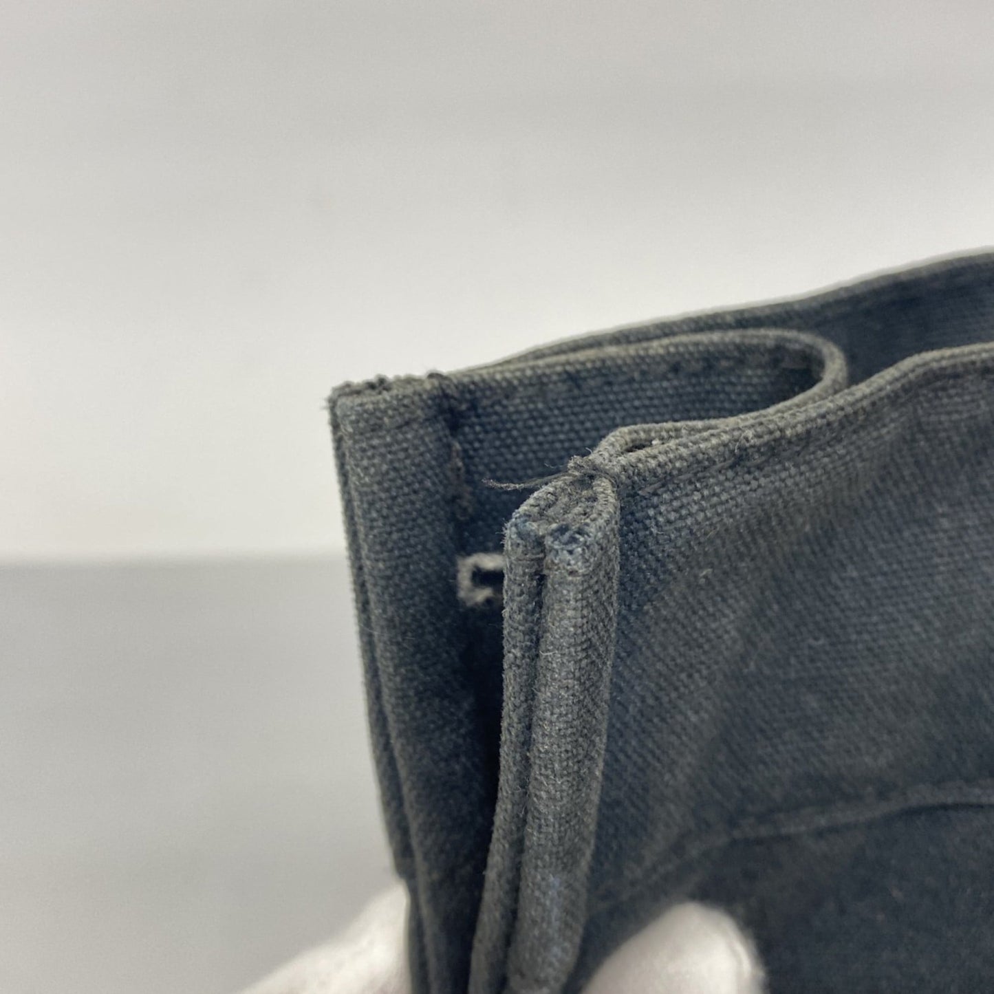 Hermes Black Canvas Tote Bag (Pre-Owned)