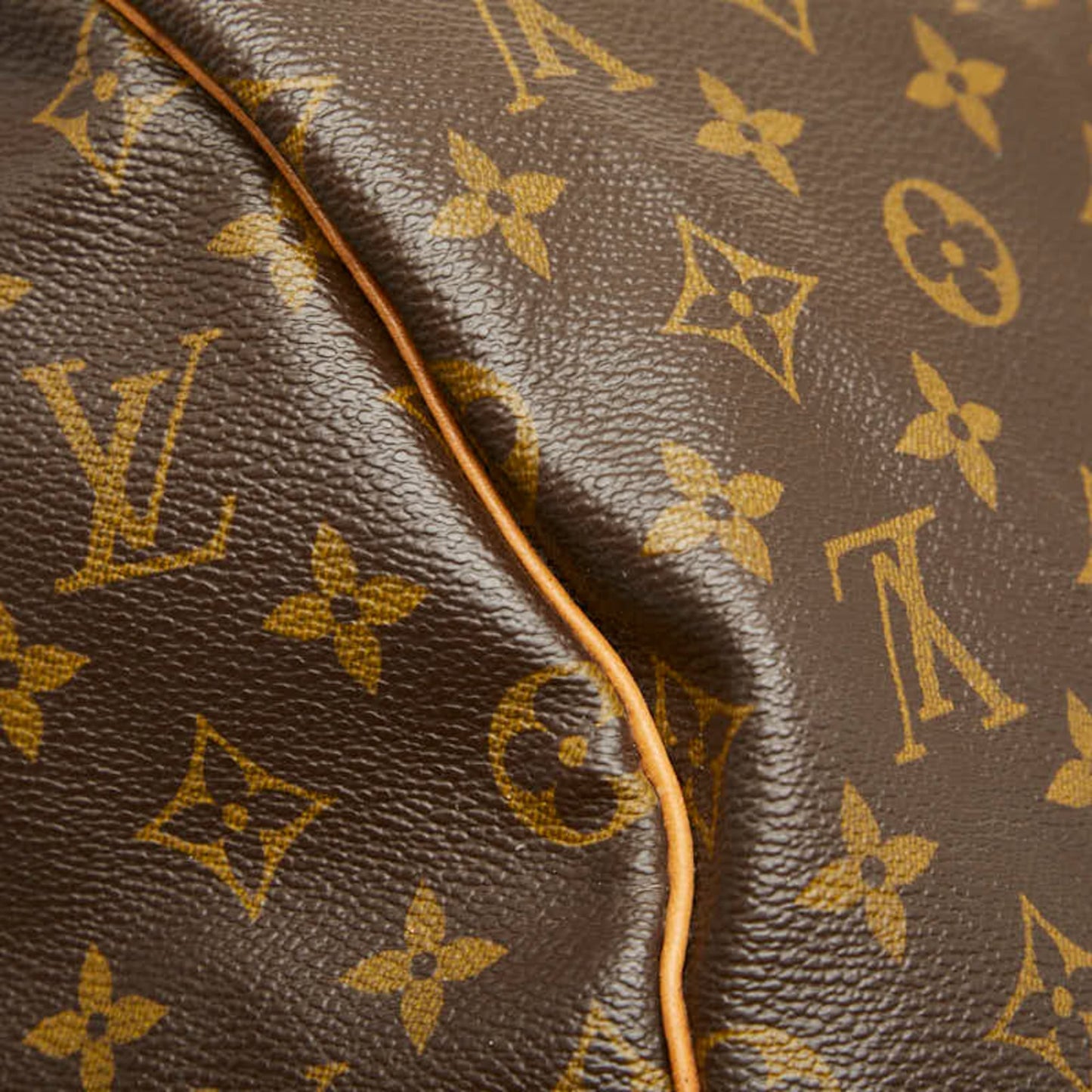 Louis Vuitton Brown Pvc Leather Boston Bag (Pre-Owned)