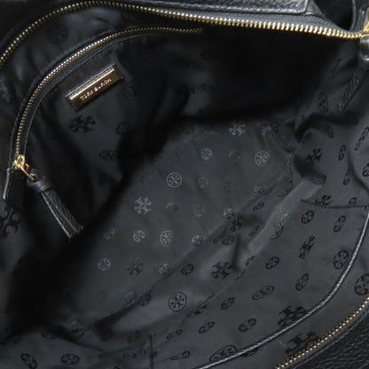 Tory Burch Black Leather Tote Bag (Pre-Owned)