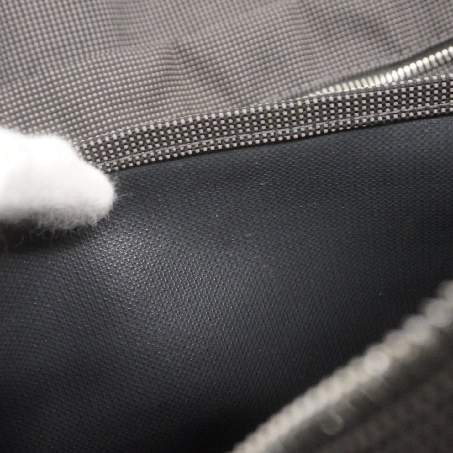 Hermes Gray Canvas Tote Bag (Pre-Owned)