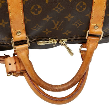 Louis Vuitton Brown Pvc Leather Boston Bag Shoulder Bag (Pre-Owned)