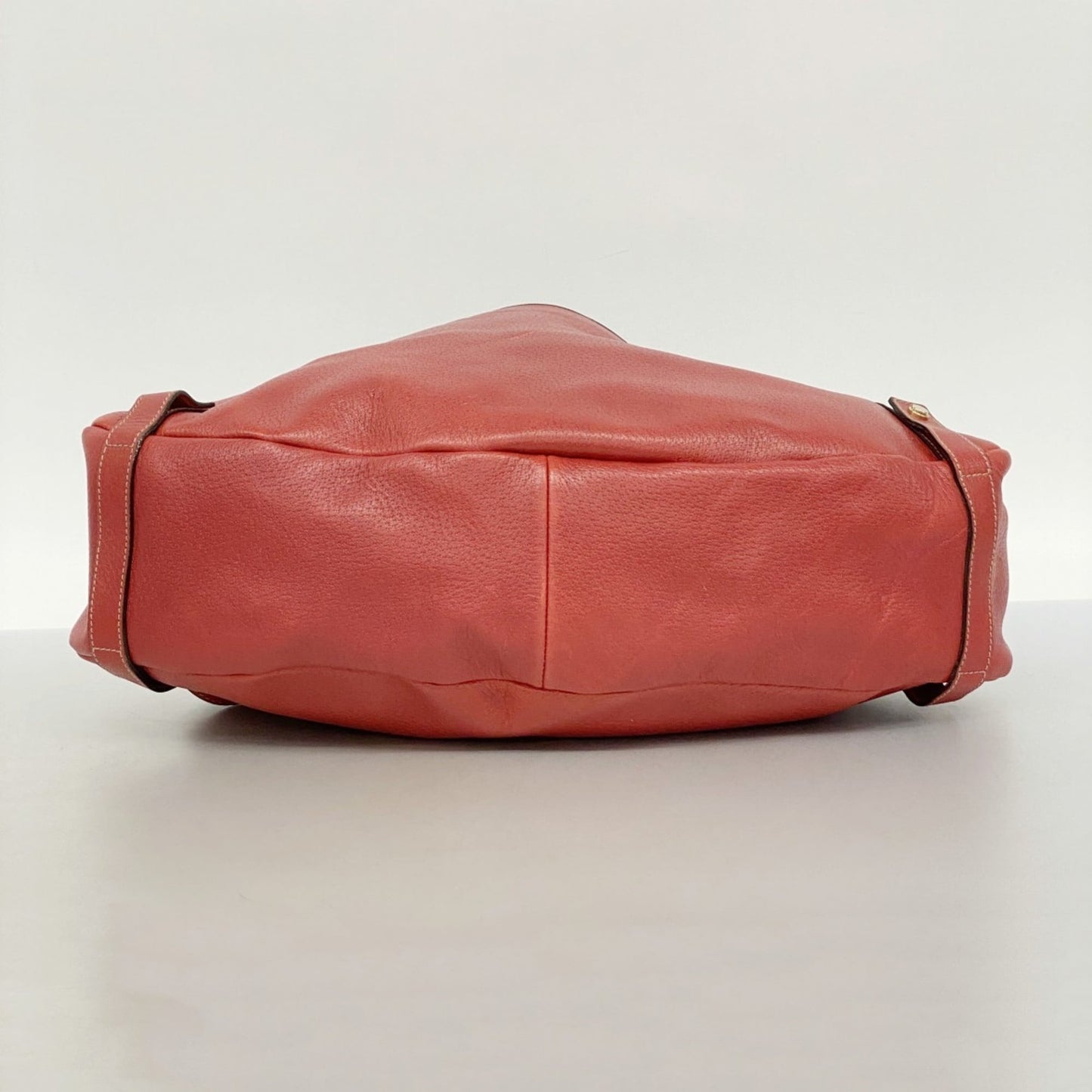 Gucci Red Color Leather Tote Bag (Pre-Owned)