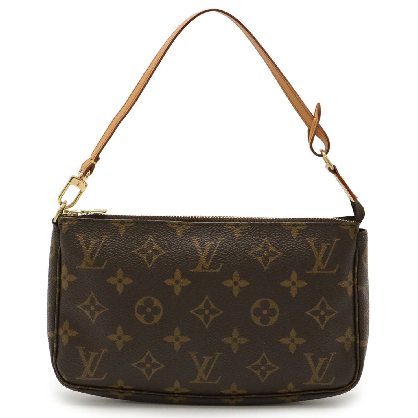 Louis Vuitton Brown Pvc Handbag Pochette Pouch (Pre-Owned)