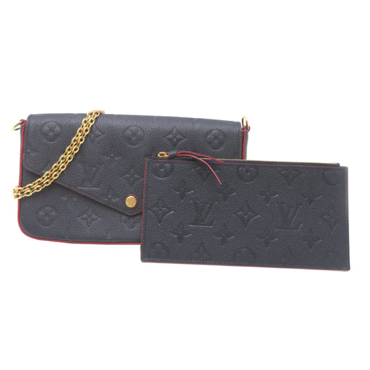 Louis Vuitton Marine Rouge Navy Monogram Empreinte Pouch Shoulder Bag (Pre-Owned)