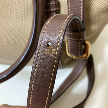 Prada Khaki Brown Handbag Tote Bag (Pre-Owned)