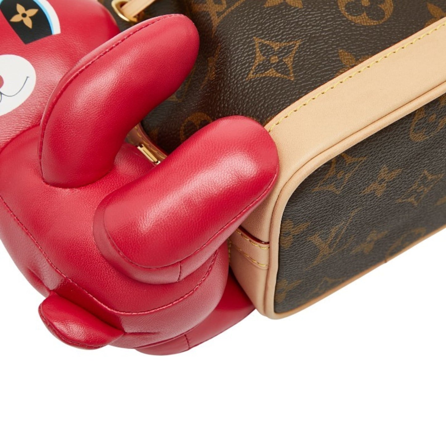 Louis Vuitton Brown Pink Pvc Leather Handbag Shoulder Bag (Pre-Owned)