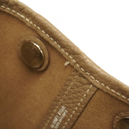 Hermes Etoupe Gray Toile Officier Tote Bag (Pre-Owned)