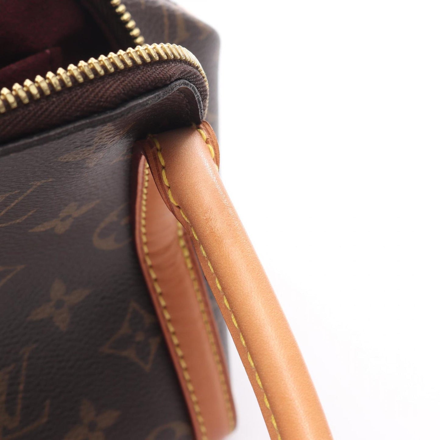 Louis Vuitton Brown Pvc Leather Handbag (Pre-Owned)