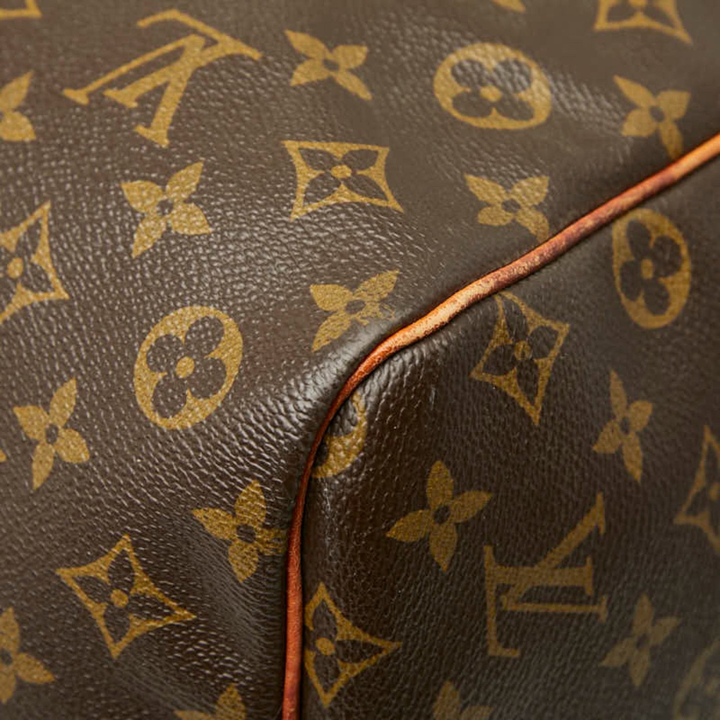 Louis Vuitton Brown Pvc Leather Boston Bag (Pre-Owned)