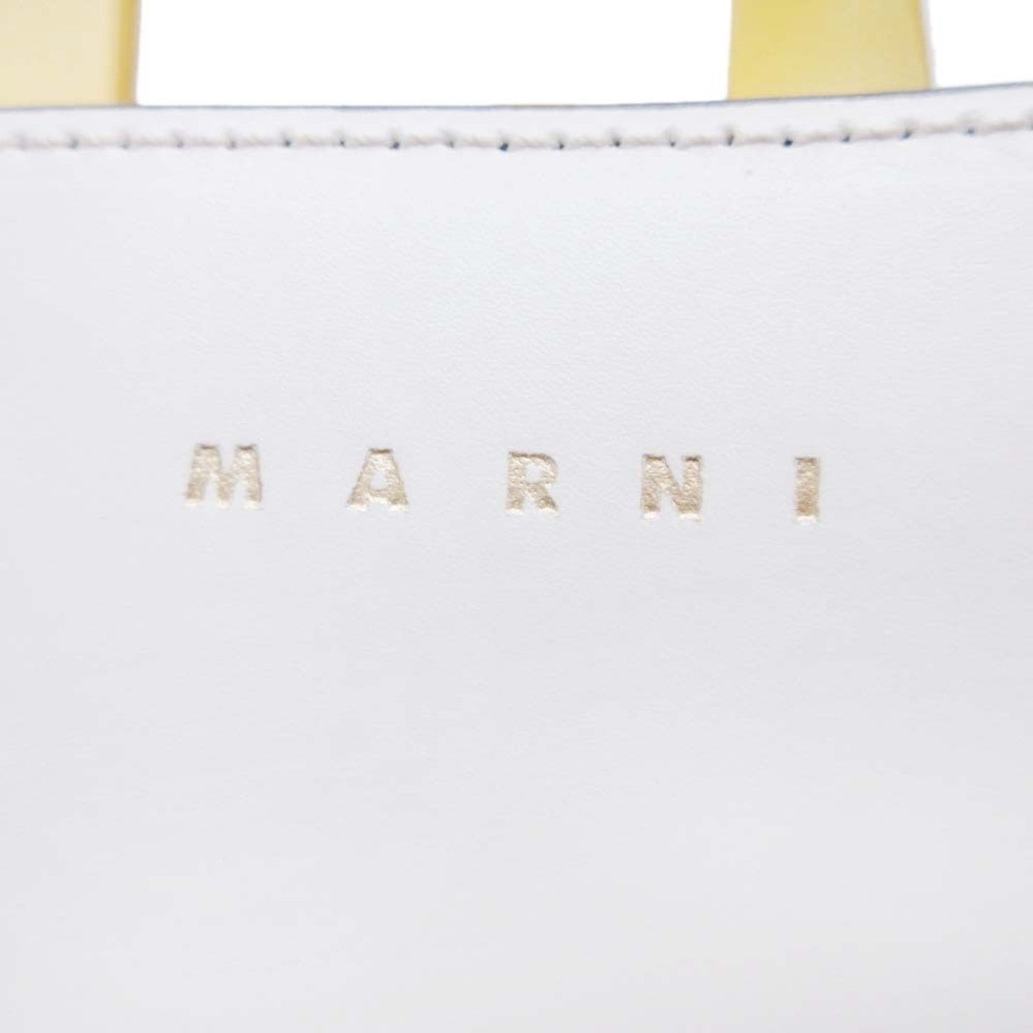 Marni Black White Yellow Shoulder Bag Tote Bag (Pre-Owned)