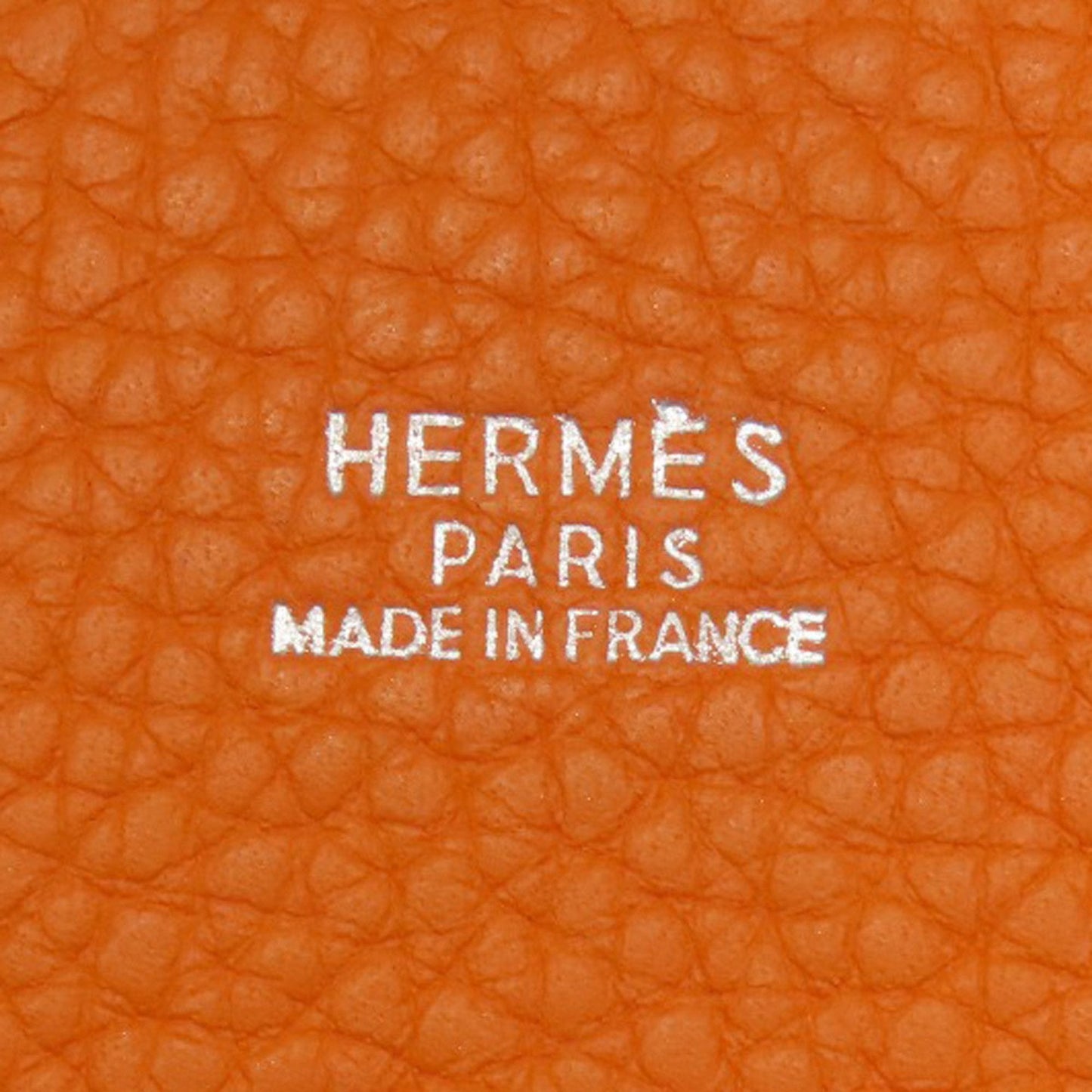 Hermes Orange Taurillon Clemence Leather Tote Bag (Pre-Owned)