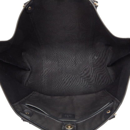 Gucci Black Gray Pvc Leather Tote Bag (Pre-Owned)