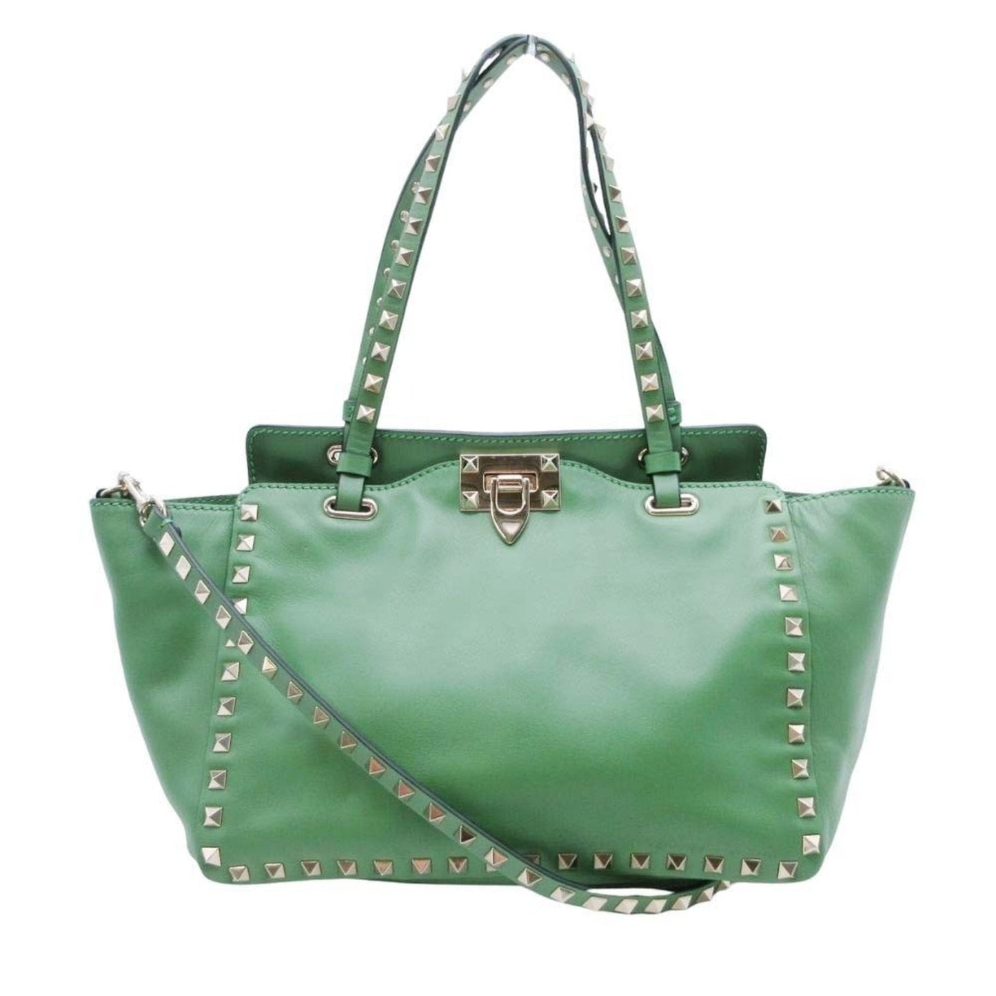 Valentino Garavani Green Handbag Tote Bag (Pre-Owned)