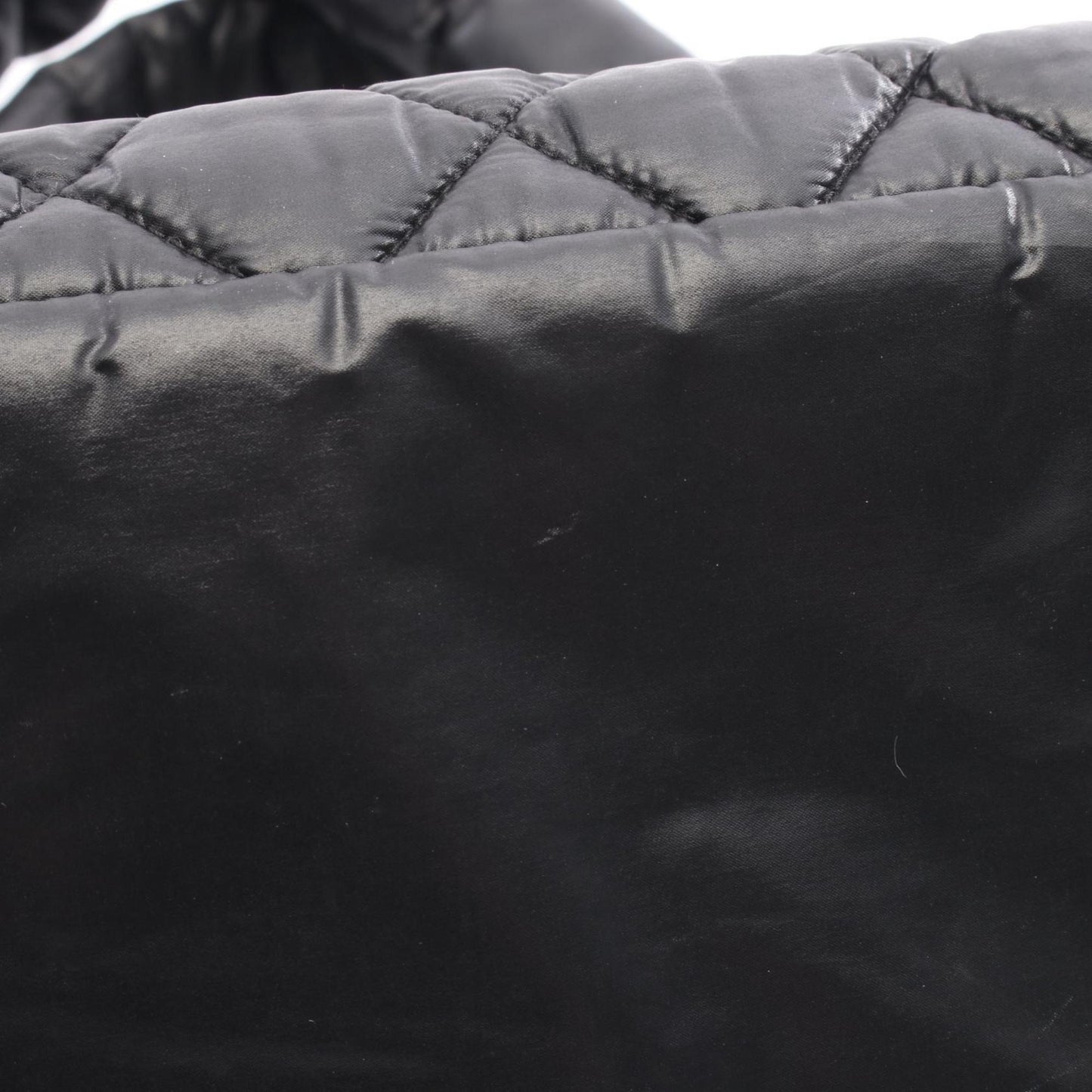 Chanel Black Bordeaux Nylon Leather Tote Bag (Pre-Owned)