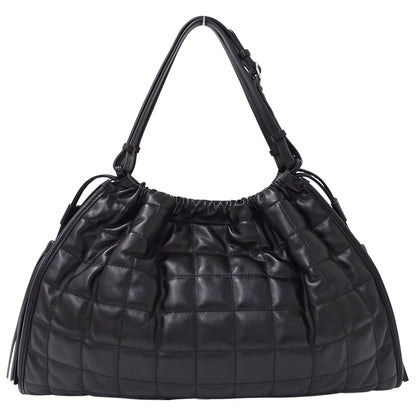 Gucci Black Leather Shoulder Bag Tote Bag (Pre-Owned)