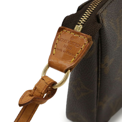 Louis Vuitton Brown Pvc Handbag Pochette Pouch (Pre-Owned)