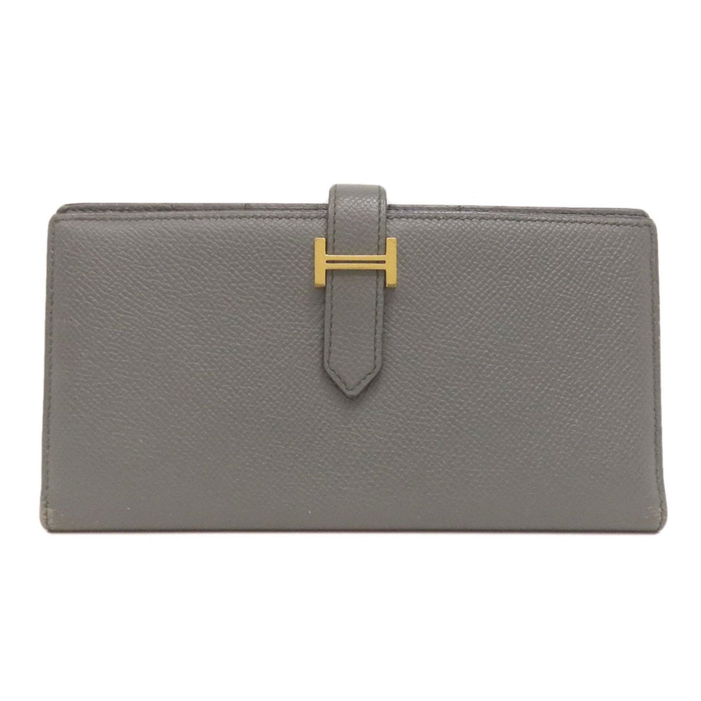 Hermes Gray Epsom Leather Wallet (Bi-Fold) (Pre-Owned)