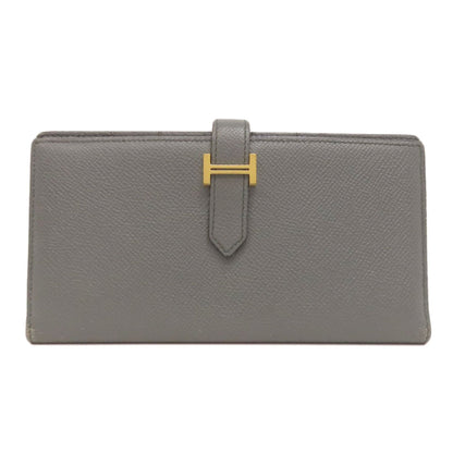 Hermes Gray Epsom Leather Wallet (Bi-Fold) (Pre-Owned)
