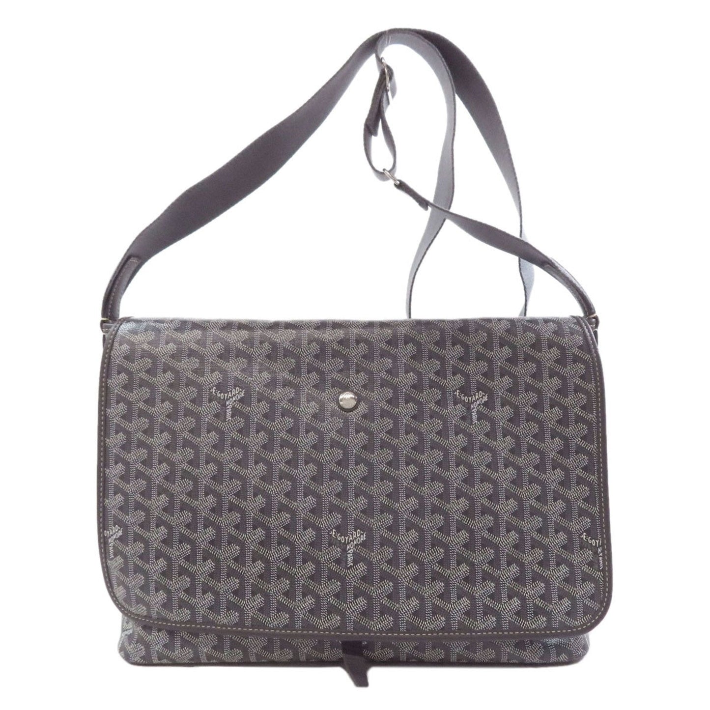 Goyard Gray Coated Canvas Shoulder Bag (Pre-Owned)
