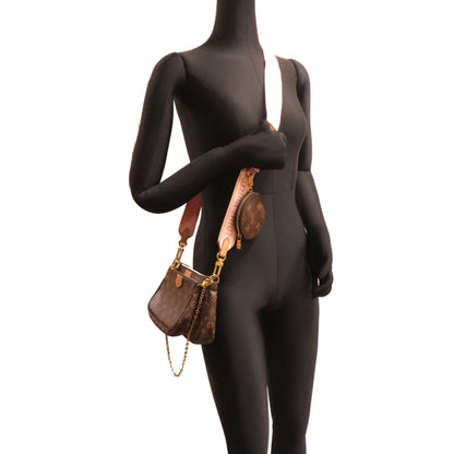 Louis Vuitton Brown Monogram Pochette Shoulder Bag (Pre-Owned)
