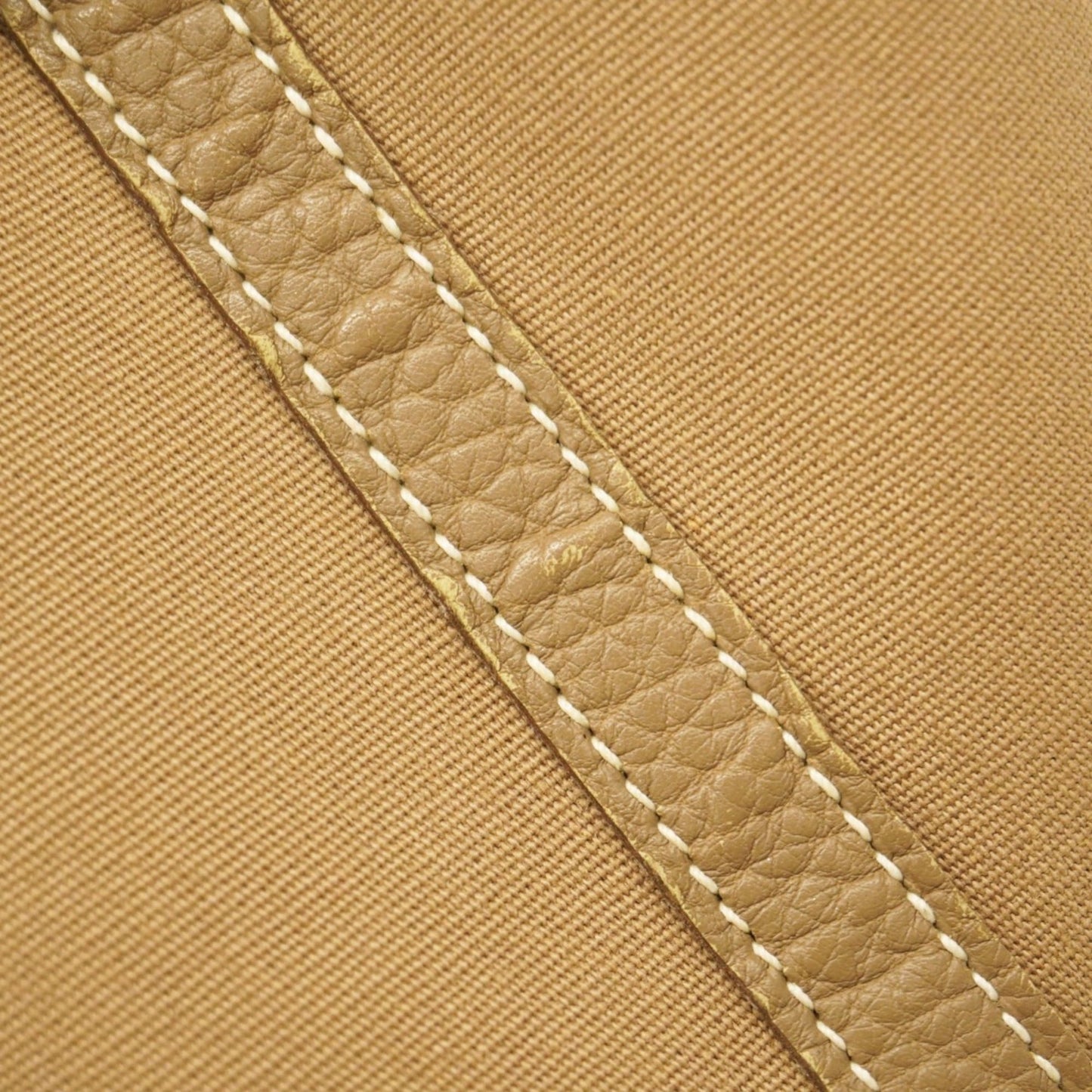 Hermes Etoupe Gray Toile Officier Tote Bag (Pre-Owned)