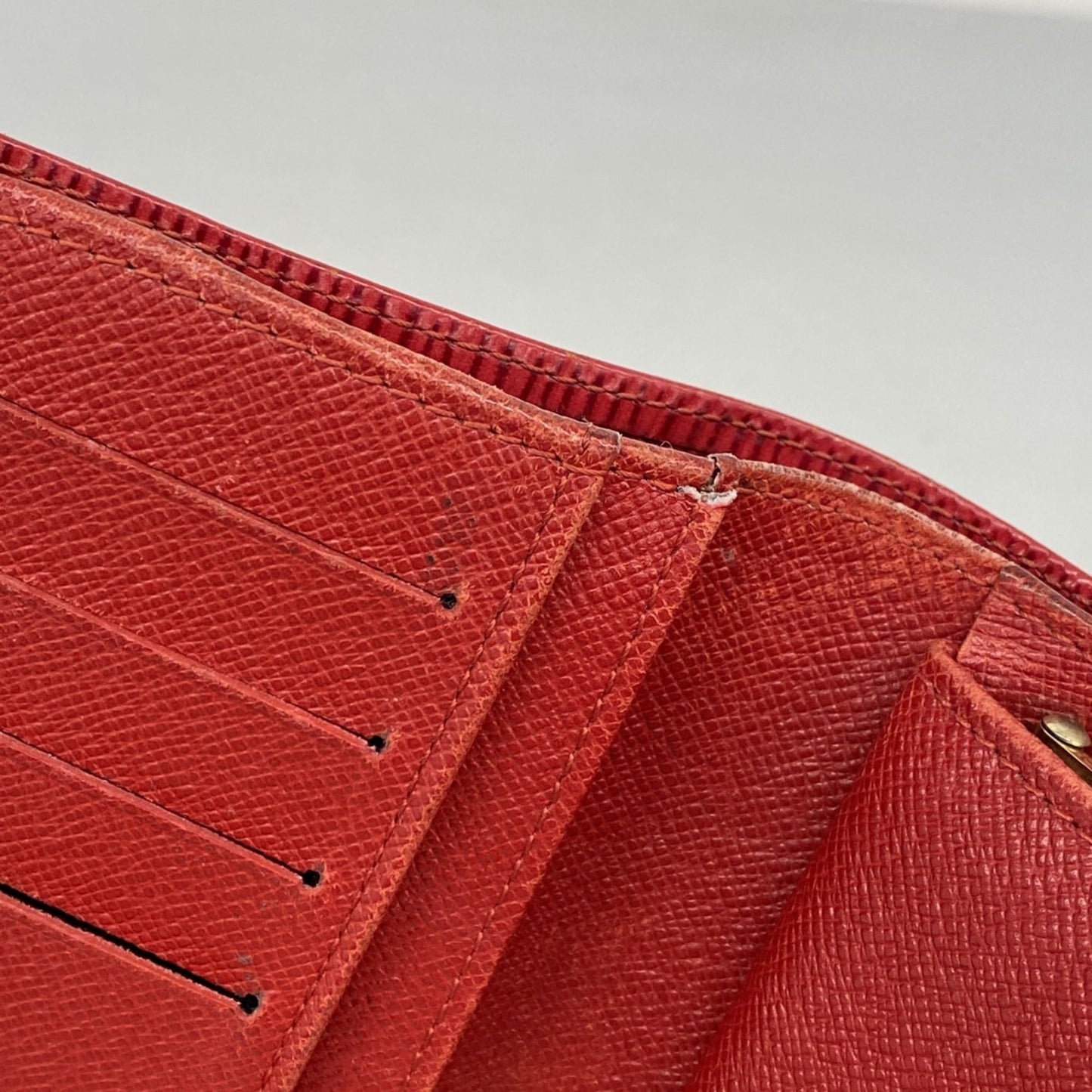 Louis Vuitton Castilian Red Wallet (Bi-Fold) (Pre-Owned)